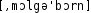 Grafik mit phonetischer Transkription des Belegs