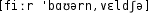 Grafik mit phonetischer Transkription des Belegs