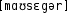 Grafik mit phonetischer Transkription des Belegs