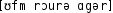 Grafik mit phonetischer Transkription des Belegs