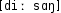 Grafik mit phonetischer Transkription des Belegs