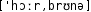 Grafik mit phonetischer Transkription des Belegs