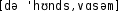 Grafik mit phonetischer Transkription des Belegs
