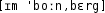 Grafik mit phonetischer Transkription des Belegs