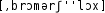 Grafik mit phonetischer Transkription des Belegs