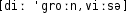Grafik mit phonetischer Transkription des Belegs