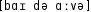 Grafik mit phonetischer Transkription des Belegs