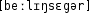 Grafik mit phonetischer Transkription des Belegs