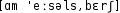 Grafik mit phonetischer Transkription des Belegs