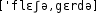 Grafik mit phonetischer Transkription des Belegs