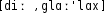 Grafik mit phonetischer Transkription des Belegs