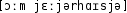 Grafik mit phonetischer Transkription des Belegs