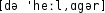 Grafik mit phonetischer Transkription des Belegs