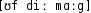 Grafik mit phonetischer Transkription des Belegs
