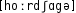 Grafik mit phonetischer Transkription des Belegs