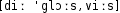 Grafik mit phonetischer Transkription des Belegs