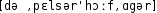 Grafik mit phonetischer Transkription des Belegs