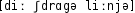 Grafik mit phonetischer Transkription des Belegs