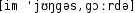 Grafik mit phonetischer Transkription des Belegs