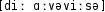 Grafik mit phonetischer Transkription des Belegs