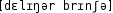 Grafik mit phonetischer Transkription des Belegs