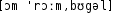 Grafik mit phonetischer Transkription des Belegs