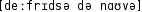 Grafik mit phonetischer Transkription des Belegs