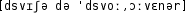 Grafik mit phonetischer Transkription des Belegs