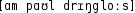 Grafik mit phonetischer Transkription des Belegs