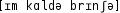 Grafik mit phonetischer Transkription des Belegs