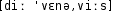 Grafik mit phonetischer Transkription des Belegs