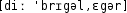 Grafik mit phonetischer Transkription des Belegs
