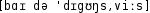 Grafik mit phonetischer Transkription des Belegs