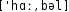 Grafik mit phonetischer Transkription des Belegs