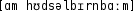 Grafik mit phonetischer Transkription des Belegs