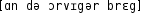 Grafik mit phonetischer Transkription des Belegs