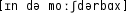 Grafik mit phonetischer Transkription des Belegs