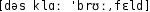 Grafik mit phonetischer Transkription des Belegs