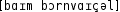 Grafik mit phonetischer Transkription des Belegs