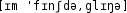 Grafik mit phonetischer Transkription des Belegs