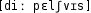Grafik mit phonetischer Transkription des Belegs