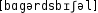 Grafik mit phonetischer Transkription des Belegs