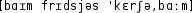 Grafik mit phonetischer Transkription des Belegs