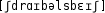 Grafik mit phonetischer Transkription des Belegs