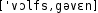 Grafik mit phonetischer Transkription des Belegs