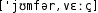 Grafik mit phonetischer Transkription des Belegs