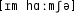 Grafik mit phonetischer Transkription des Belegs
