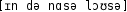 Grafik mit phonetischer Transkription des Belegs