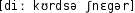 Grafik mit phonetischer Transkription des Belegs