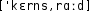 Grafik mit phonetischer Transkription des Belegs